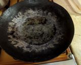 A picture of step 1 of Tawa Bhindi.