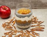 Foto del paso 5 de la receta: 🍎🫙Chía overnight oat pudding apple pie - Chía, avena, yogur y manzana con canela 🫙🍎