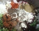 A picture of step 2 of Gobhi chukandar kabab.