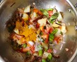 A picture of step 5 of Dosa with Spicy Onion Curry.