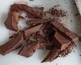 A picture of step 1 of Fudgy Brownie cookies.