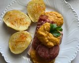 Foto del paso 6 de la receta: Codillo de cerdo con salsa de verduras y patatas asadas