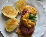 Foto del paso 6 de la receta: Codillo de cerdo con salsa de verduras y patatas asadas