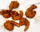 A picture of step 11 of Crispy golden Prawns fry.