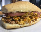 A picture of step 3 of Egg and Chorizo Sandwich 🥚.