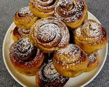 Sütőtükpürés almaszószós fahéjas csiga recept fázis 11 fotója