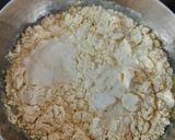 A picture of step 1 of Khandvani rolls.