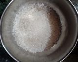 A picture of step 1 of Chocolate burfi.