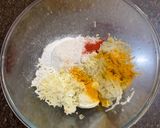 A picture of step 1 of Chhena tarakari (Paneer dumplings curry).