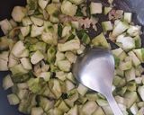A picture of step 2 of Turai Sabji with coconut gravy.