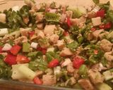 A picture of step 1 of Loaded Spinach Stuffing.