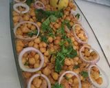 A picture of step 7 of چنا چاٹ.
