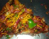 A picture of step 12 of Suji or dahi pizza.