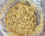 A picture of step 2 of Zucchini and Carrot Fritters in the Air Fryer.
