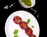 A picture of step 11 of Beetroot Oats Mini Tikki.