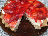 Tarta integral de frutillas