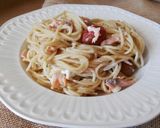 Foto del paso 6 de la receta: Espaguetis con salmón y anchoas