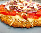 Foto del paso 4 de la receta: Pizza crujiente con base de avena 🍕