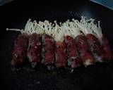Enoki Beef Roll With Teriyaki Sauce || Daging Gulung Jamur Enoki langkah memasak 4 foto