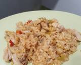 Foto del paso 5 de la receta Arroz con pollo y champiñones al horno