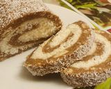 Pas rețetă Ruladă de biscuiți cu cremă de cocos 8 fotografie