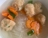 Foto langkah ke 3 dari resep Sop baso bola udang.