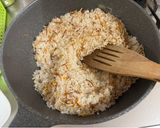 A picture of step 2 of Fried Beef and Shrimp Rice on the Table.