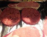 A picture of step 1 of Bacon double cheese burger.