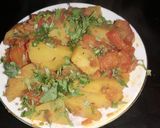 आलू गाजर की सब्जी (Aloo Gajar ki sabzi recipe in hindi) रेसिपी चरण 4 फोटो