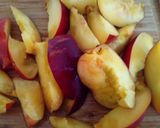 A picture of step 2 of Nectarine, Prosciutto and Mozerella Salad.