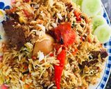 A picture of step 5 of Mutton Biryani.