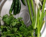 Coriander steamed pakode recipe step 1 photo