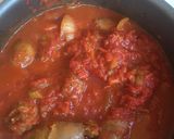 Foto del paso 2 de la receta: Malfattis con salsa rosa y salchichitas de carnicería