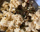 A picture of step 3 of Parippu Vada - Kerala style snack for Onam Sadya.