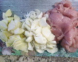 Foto del paso 1 de la receta: Solomillos de pavo con manzana y almendras (en olla de cocción lenta)