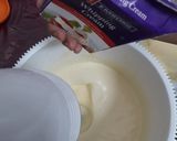 Gambar langkah 2 resipi Basque Burn Cheese Cake.