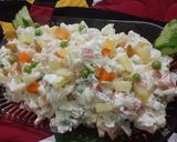 A picture of step 7 of Russian salad.