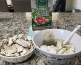 A picture of step 2 of Pomelo Peel Tea.