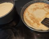 Une image de l'étape 1 de Gratin de crêpes jambon et fromage.