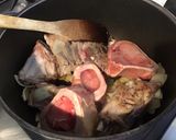 Une image de l'étape 6 de Chevreau aux légumes et os à moelle façon pot au feu revisité.