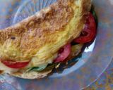 Foto del paso 5 de la receta: Omelett con jamón queso tomate y albahaca! #SOSFranco