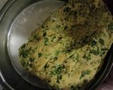 A picture of step 3 of Gujarati meethi Thepla with Achaare Chutney.