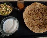 A picture of step 3 of Alo ka paratha.