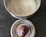 A picture of step 1 of Beetroot Cold Curd Rice - Nutritious - Probiotic - Cooling Comfort Food.