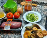Foto del paso 1 de la receta: Arroz meloso de pato, pebrasos y ajos tiernos(De.O. Xàtiva)