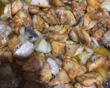 Pikáns Húsos-gombás-krumpli(Saslik újragondolva…) recept fázis 2 fotója