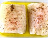 Une image de l'étape 1 de Dos de cabillaud cuisson basse température sauce vierge.