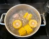 Hình bước làm 1 của món Canh củ quả há cảo