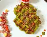 हैल्दी ग्रीन वॉफल (healthy green waffle recipe in Hindi) रेसिपी चरण 8 फोटो