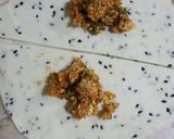 A picture of step 6 of Qeema samosa...
